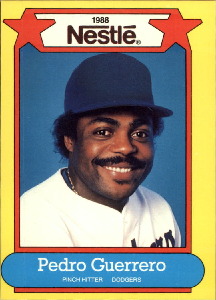 1988 Nestle Baseball Cards     024      Pedro Guerrero